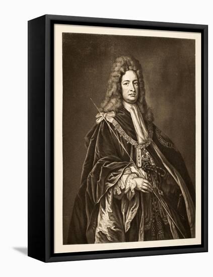 Robert Harley, Earl of Oxford, Pub. 1902-Godfrey Kneller-Framed Stretched Canvas