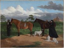 Mrs Adolphus Sceales with Black Jimmie on Merrang Station, 1856-Robert Hawker Dowling-Framed Giclee Print