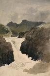 Skelwith Force, Westmorland, 1800-1820 (Pencil & W/C on Paper)-Robert Hills-Giclee Print