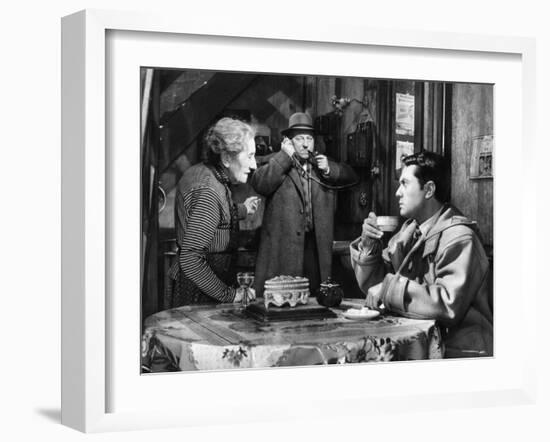 Robert Hirsch, Jean Gabin and Gabrielle Fontan: Maigret et L'Affaire Saint Fiacre, 1959-Marcel Dole-Framed Photographic Print