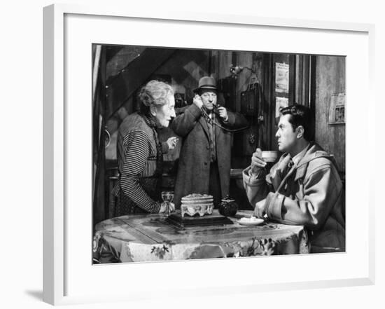 Robert Hirsch, Jean Gabin and Gabrielle Fontan: Maigret et L'Affaire Saint Fiacre, 1959-Marcel Dole-Framed Photographic Print