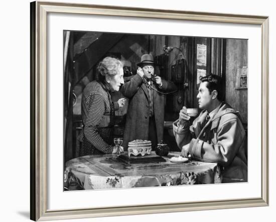 Robert Hirsch, Jean Gabin and Gabrielle Fontan: Maigret et L'Affaire Saint Fiacre, 1959-Marcel Dole-Framed Photographic Print