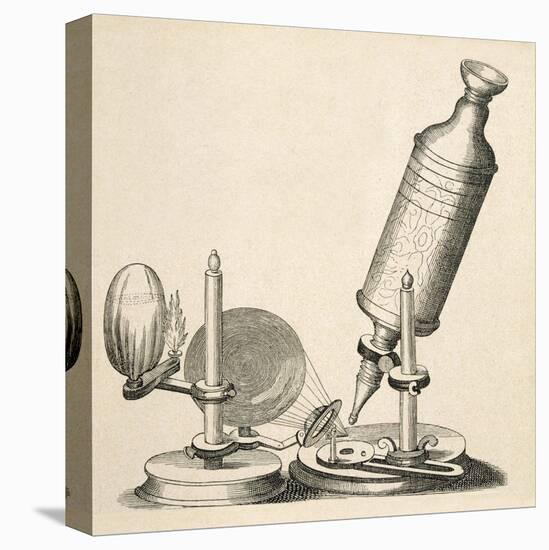 Robert Hooke's Microscope-null-Stretched Canvas