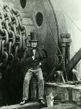 Isambard Kingdom Brunel, Standing in Front of the Launching Chains of the 'Great Eastern', 1857-Robert Howlett-Laminated Giclee Print