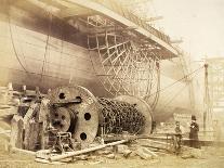 Isambard Kingdom Brunel, Standing in Front of the Launching Chains of the 'Great Eastern', 1857-Robert Howlett-Laminated Giclee Print