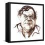 Robert Hughes, Australian art critic (b-Neale Osborne-Framed Stretched Canvas