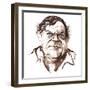 Robert Hughes, Australian art critic (b-Neale Osborne-Framed Giclee Print