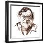 Robert Hughes, Australian art critic (b-Neale Osborne-Framed Giclee Print
