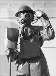 Arps in Gas Masks During World War Ii During Decontamination Exercise-Robert Hunt-Photographic Print