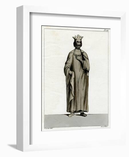 Robert II Le Pieux-H de Viel-Castel-Framed Art Print