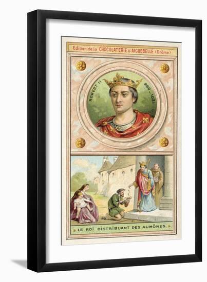 Robert II of France Distributing Alms-null-Framed Giclee Print