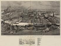 A Bird's Eye View of Newcastle-On-Tyne-Robert Jobling-Giclee Print