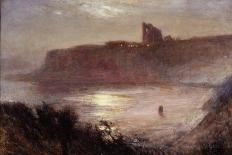 Moonlight - Tynemouth Priory, C.1922-Robert Jobling-Framed Giclee Print