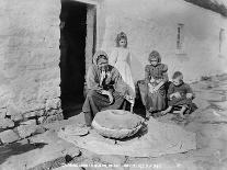 Grinding Grain in a Quern, Inishmurray, County Sligo, 1900-Robert John Welch-Giclee Print