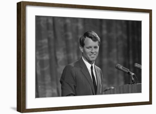 Robert Kennedy appearing before Platform Committee, 1964-Warren K. Leffler-Framed Photographic Print