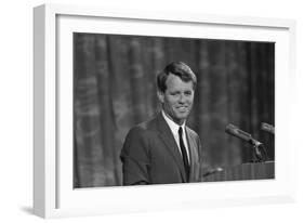 Robert Kennedy appearing before Platform Committee, 1964-Warren K. Leffler-Framed Photographic Print