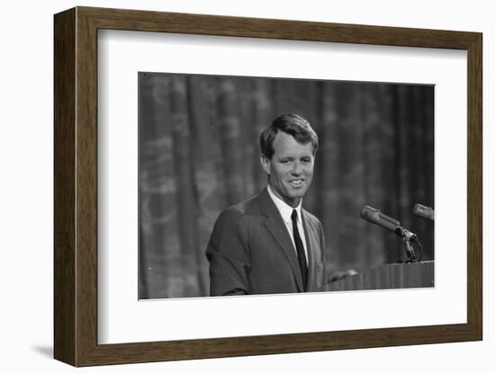 Robert Kennedy appearing before Platform Committee, 1964-Warren K. Leffler-Framed Photographic Print