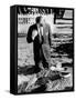 Robert Kennedy Prays at His Brother's Grave-null-Framed Stretched Canvas