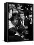 Robert Kennedy Reveling Amidst the Action During the Democratic National Convention-Alfred Eisenstaedt-Framed Stretched Canvas