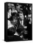 Robert Kennedy Reveling Amidst the Action During the Democratic National Convention-Alfred Eisenstaedt-Framed Stretched Canvas