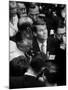 Robert Kennedy Reveling Amidst the Action During the Democratic National Convention-Alfred Eisenstaedt-Mounted Photographic Print