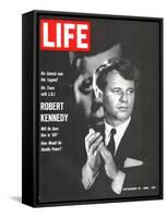 Robert Kennedy, Will He Dare Run in 68, November 18, 1966-Bill Eppridge-Framed Stretched Canvas