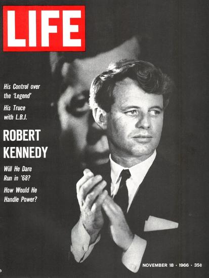 Robert Kennedy, Will He Dare Run in 68, November 18, 1966-Bill Eppridge-Stretched Canvas