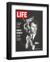 Robert Kennedy, Will He Dare Run in 68, November 18, 1966-Bill Eppridge-Framed Premium Photographic Print