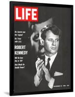 Robert Kennedy, Will He Dare Run in 68, November 18, 1966-Bill Eppridge-Framed Photographic Print