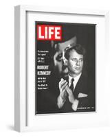 Robert Kennedy, Will He Dare Run in 68, November 18, 1966-Bill Eppridge-Framed Photographic Print