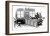 Robert Koch (1843-191), German Bacteriologist and Physician in His Laboratory-null-Framed Giclee Print