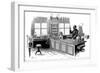 Robert Koch (1843-191), German Bacteriologist and Physician in His Laboratory-null-Framed Giclee Print