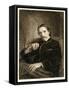 Robert Louis Stevenson (1850-1894) British Author Best known for His Bestselling Books 'Treasure Is-William Brassey Hole-Framed Stretched Canvas