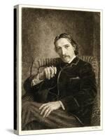 Robert Louis Stevenson (1850-1894) British Author Best known for His Bestselling Books 'Treasure Is-William Brassey Hole-Stretched Canvas