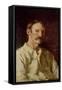 Robert Louis Stevenson (1850-94), 1892-Count Girolamo Pieri Nerli-Framed Stretched Canvas