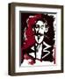 Robert Louis Stevenson - colour caricature-Neale Osborne-Framed Giclee Print