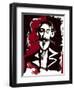 Robert Louis Stevenson - colour caricature-Neale Osborne-Framed Giclee Print