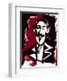 Robert Louis Stevenson - colour caricature-Neale Osborne-Framed Giclee Print