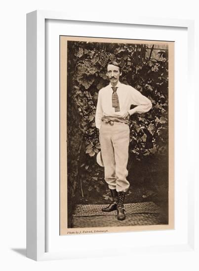 Robert Louis Stevenson in Samoa, C1890-null-Framed Giclee Print