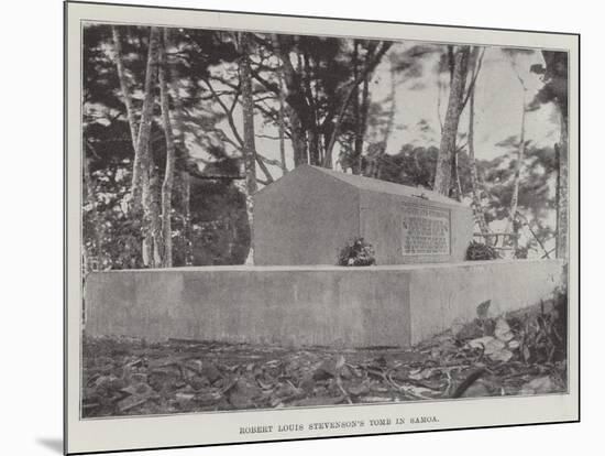 Robert Louis Stevenson's Tomb in Samoa-null-Mounted Giclee Print