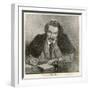 Robert Louis Stevenson the Scottish Writer and Poet at the Age of 35 Seen Writing at His Desk-null-Framed Art Print