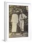 Robert Louis Stevenson with a Samoan Chief-null-Framed Photographic Print