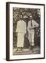 Robert Louis Stevenson with a Samoan Chief-null-Framed Photographic Print