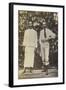 Robert Louis Stevenson with a Samoan Chief-null-Framed Photographic Print