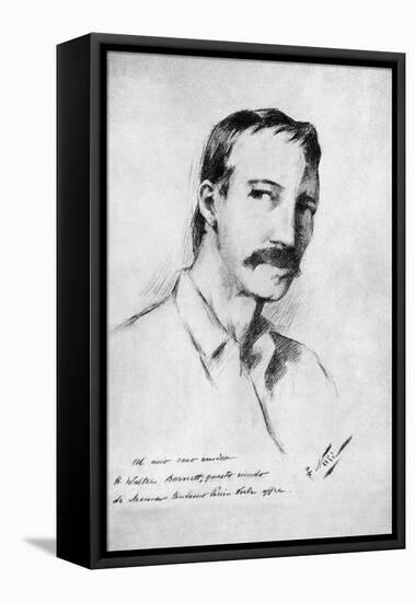 Robert Louis Stevenson --Count Girolamo Pieri Nerli-Framed Stretched Canvas