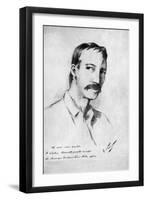 Robert Louis Stevenson --Count Girolamo Pieri Nerli-Framed Giclee Print