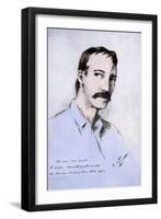 Robert Louis Stevenson --Count Girolamo Pieri Nerli-Framed Giclee Print