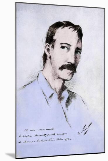 Robert Louis Stevenson --Count Girolamo Pieri Nerli-Mounted Giclee Print