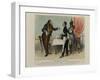 Robert Macaire at the Restaurant-Honore Daumier-Framed Giclee Print