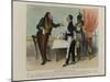 Robert Macaire at the Restaurant-Honore Daumier-Mounted Giclee Print